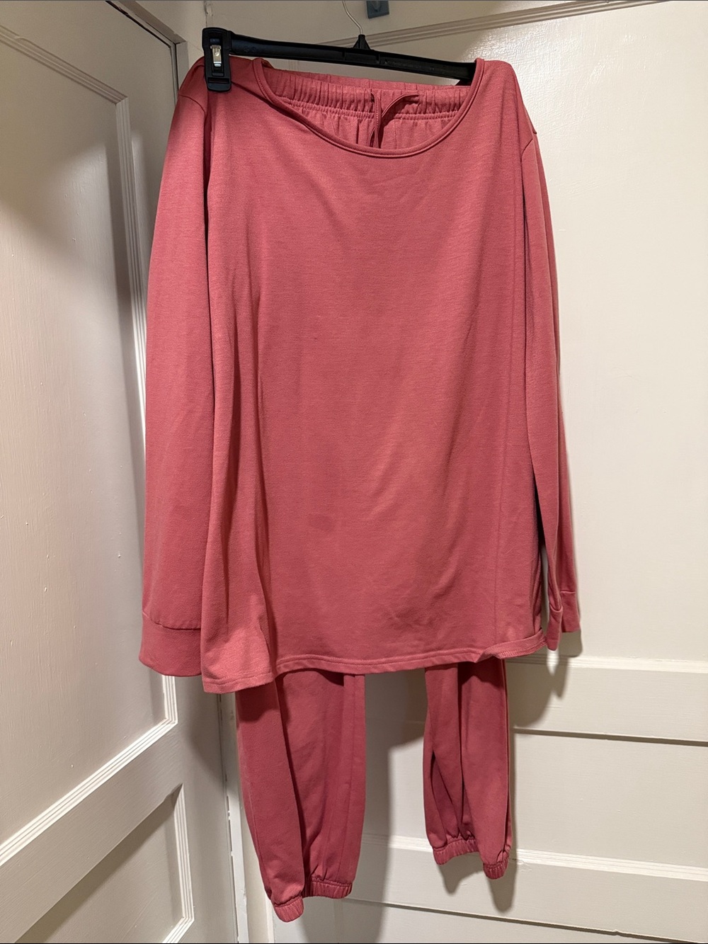 Kids Long-Sleeve Pink Pajama Set